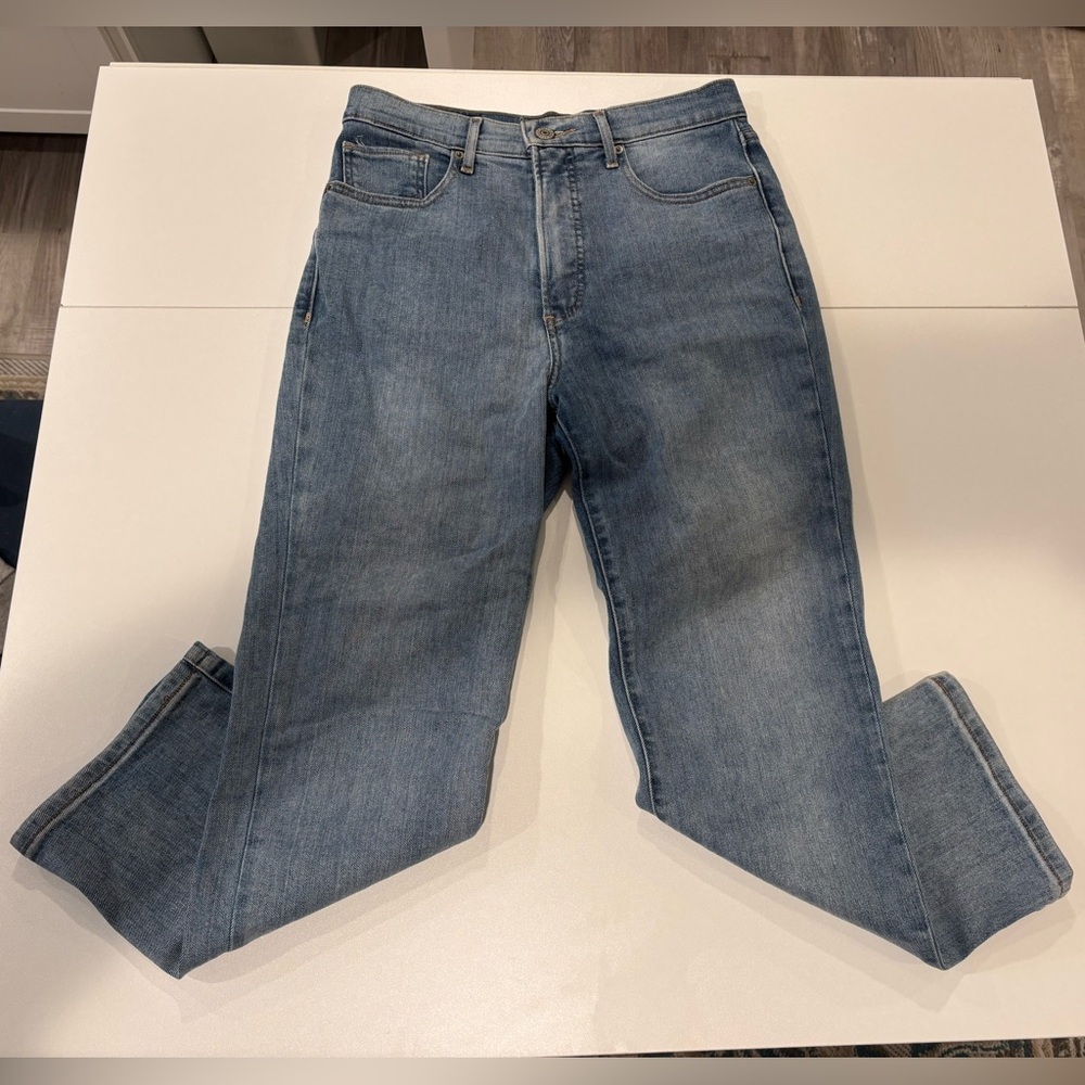 Express light wash crop flare jeans